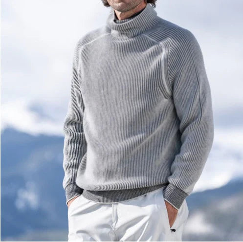Eleganter Kaschmir Rollkragenpullover Herren – Weich & Vielseitig in Schwarz