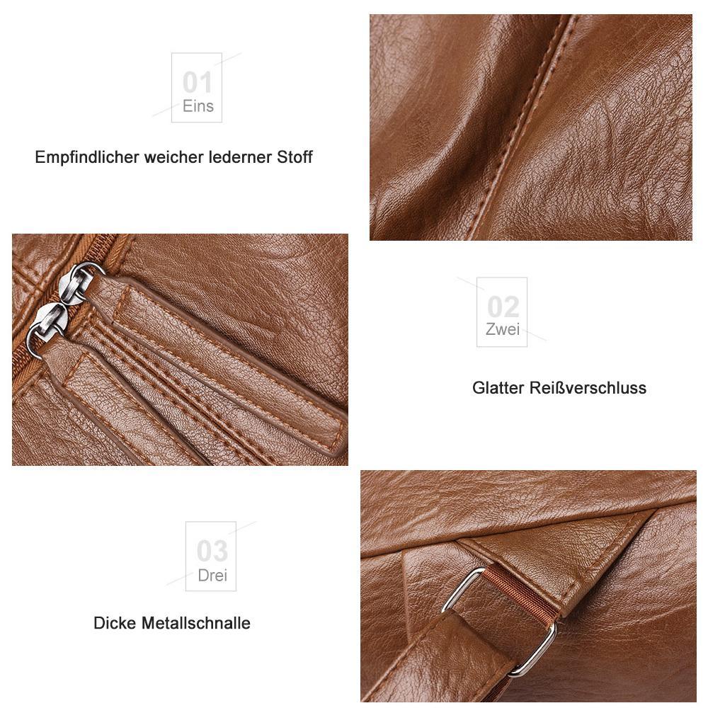 Eleganter Rucksack Damen – Geräumig & Multifunktional aus Echtem Leder