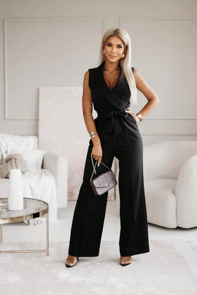 Eleganter Schwarzer Jumpsuit für Damen – Festlich & Vielseitig