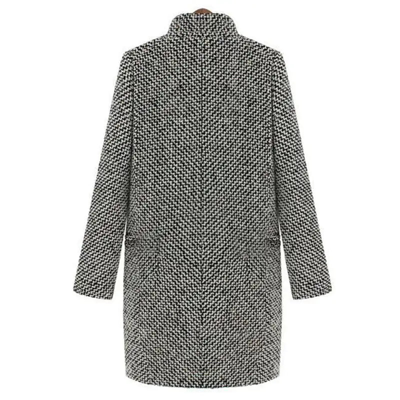 Eleganter Wollmantel Damen – Klassischer Beige – Zeitloser Stil für Wintertage