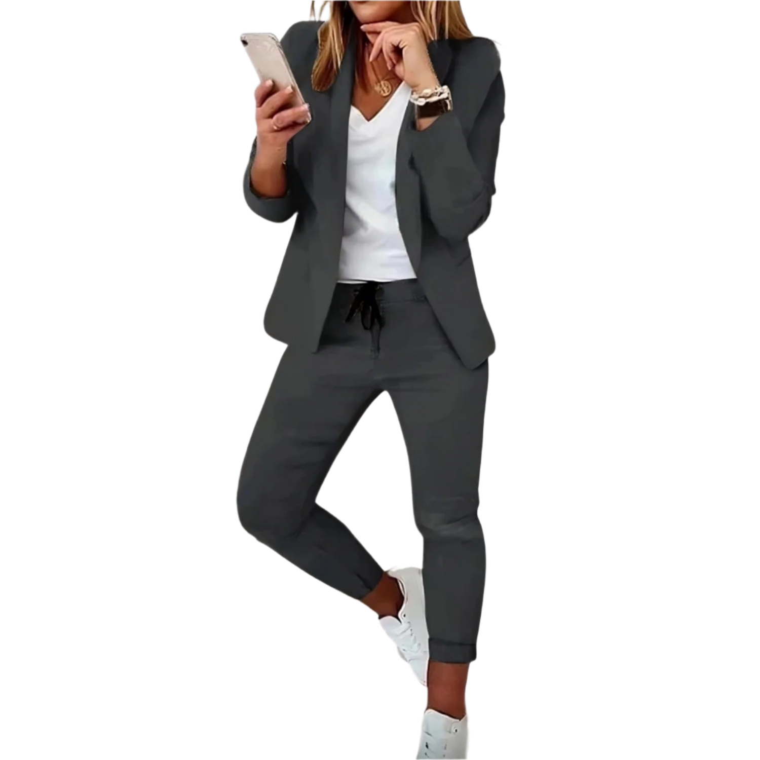 Elegantes Damenanzug Set – Blazer & Hosen – Stilvoll und Bequem 1