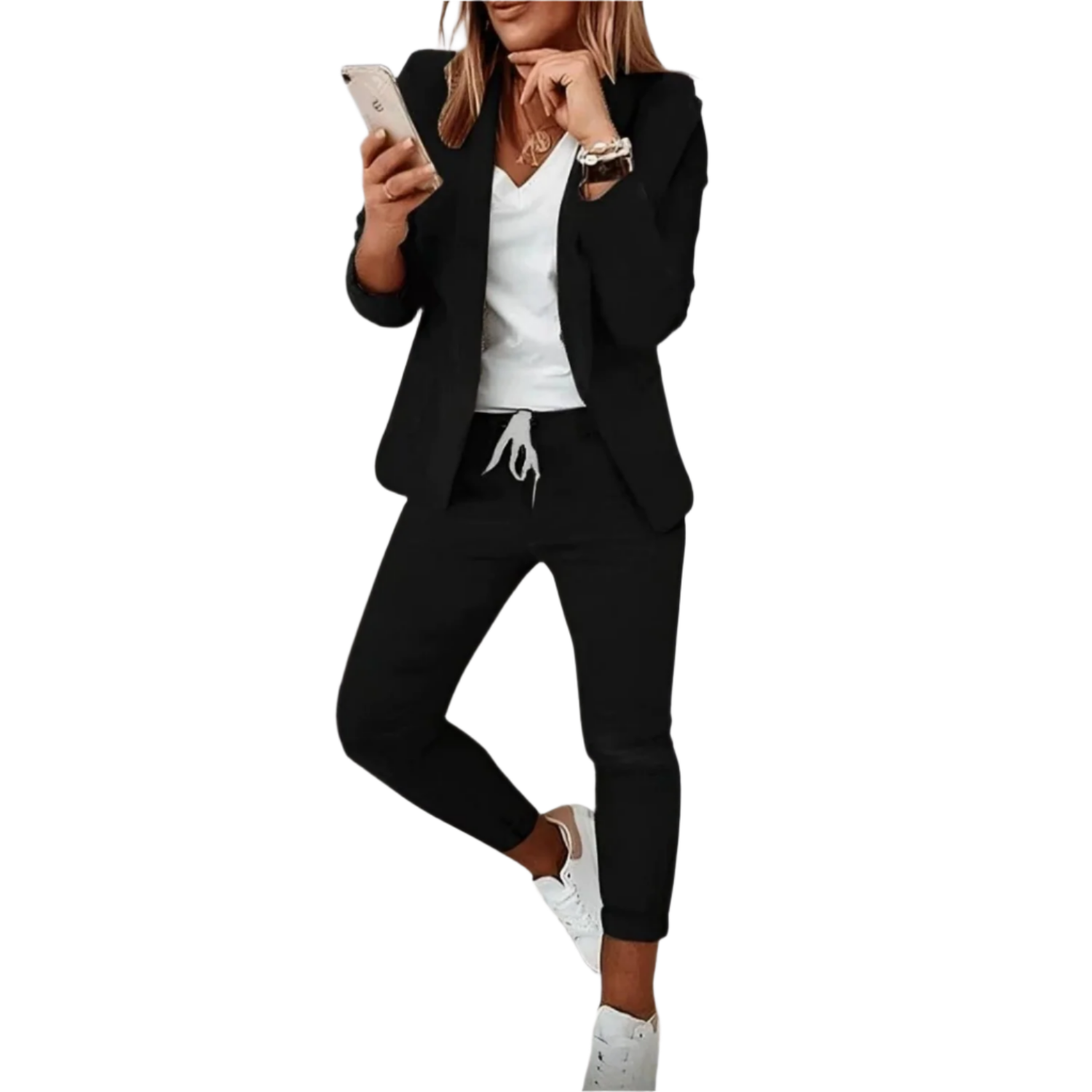 Elegantes Damenanzug Set – Blazer & Hosen – Stilvoll und Bequem 0