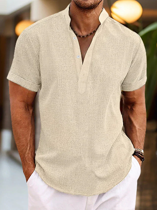 Elegantes Herren Poloshirt – Bequem mit V-Ausschnitt – Klassisch & Stilvoll