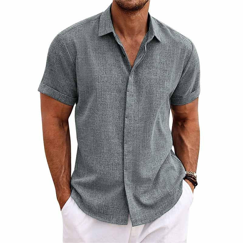 Elegantes Herrenhemd – Kurzarm Freizeithemd für Sommer – Bequem & Vielseitig