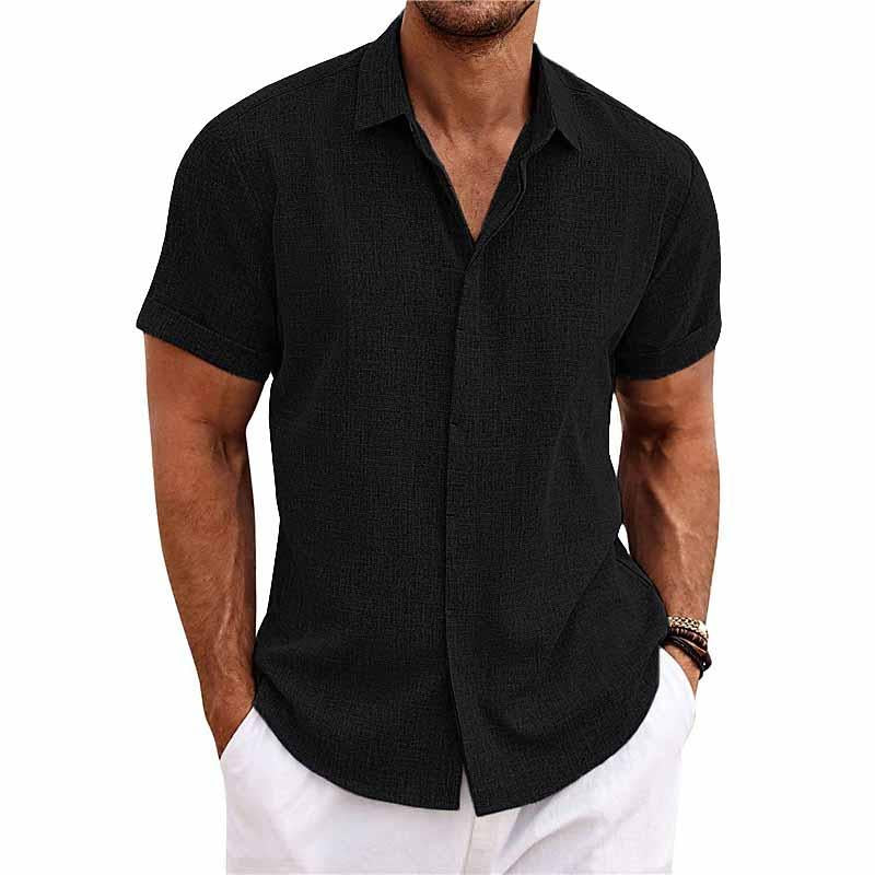 Elegantes Herrenhemd – Kurzarm Freizeithemd für Sommer – Bequem & Vielseitig