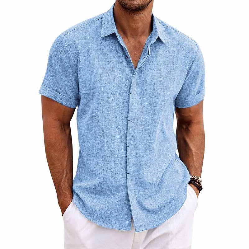 Elegantes Herrenhemd – Kurzarm Freizeithemd für Sommer – Bequem & Vielseitig