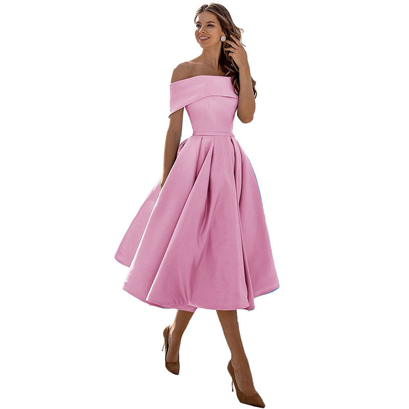 Elegantes Partykleid Schwarz – Trägerlos & Vielseitig für Damen
