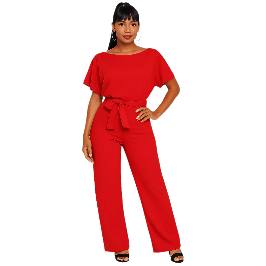 Elva – Jumpsuit – Elegantes Design mit verstellbarem Gürtel