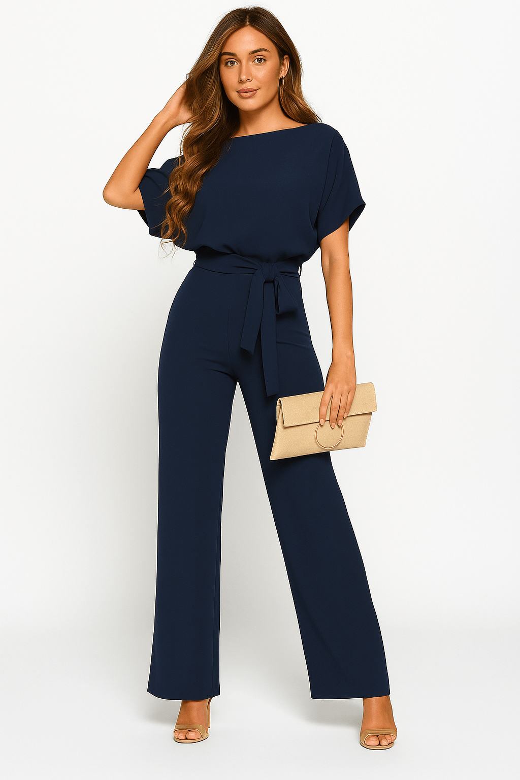 Elva – Jumpsuit – Elegantes Design mit verstellbarem Gürtel