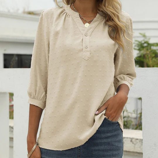 Femma – Damenbluse – Elegantes Patchwork-Design für Festliche Anlässe