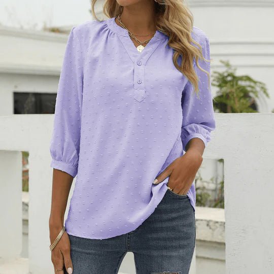 Femma – Damenbluse – Elegantes Patchwork-Design für Festliche Anlässe