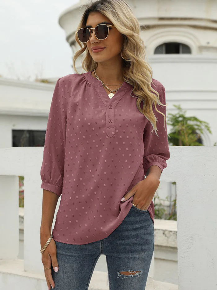 Femma – Damenbluse – Elegantes Patchwork-Design für Festliche Anlässe