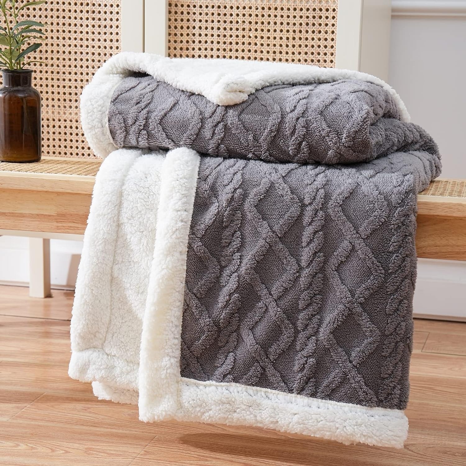 Flumora – Wendedecke aus Sherpa-Fleece (ultraweich & flauschig)