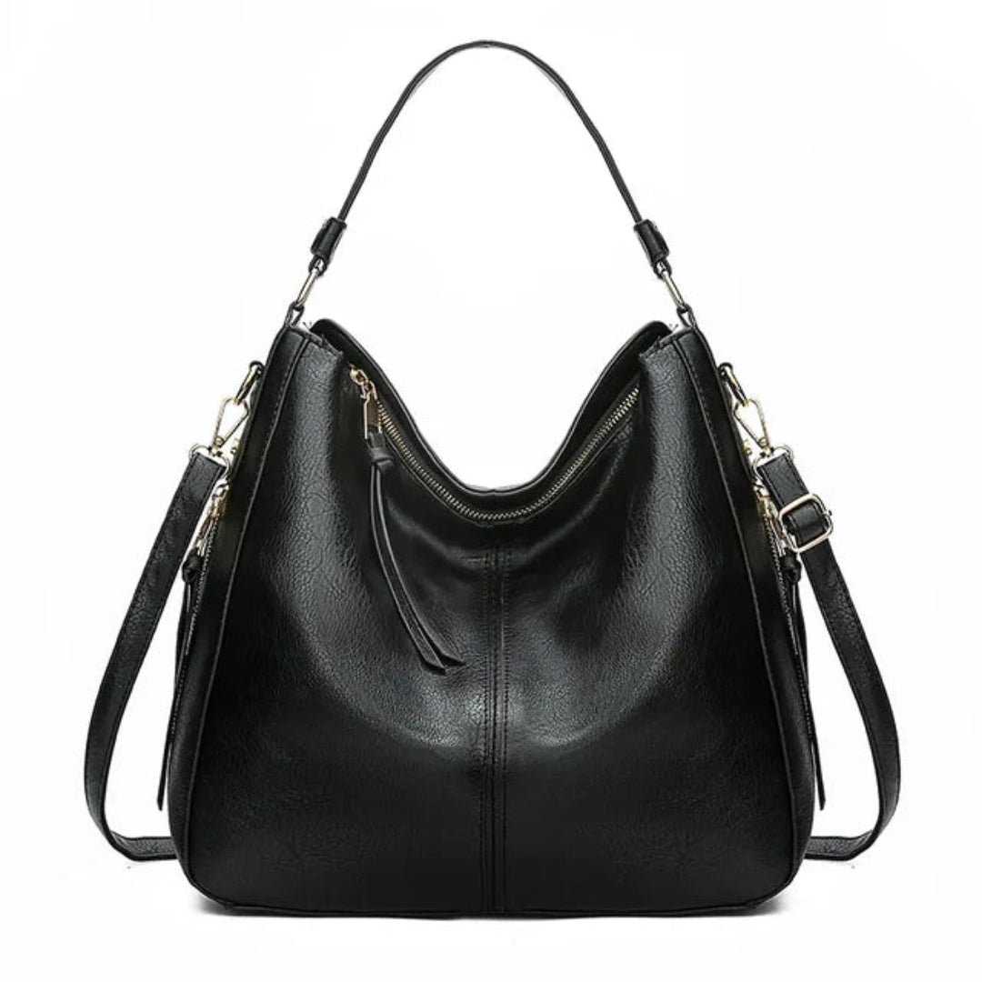 Frida – Handtasche Damen – Elegantes Schwarz mit Geräumigem Innenraum