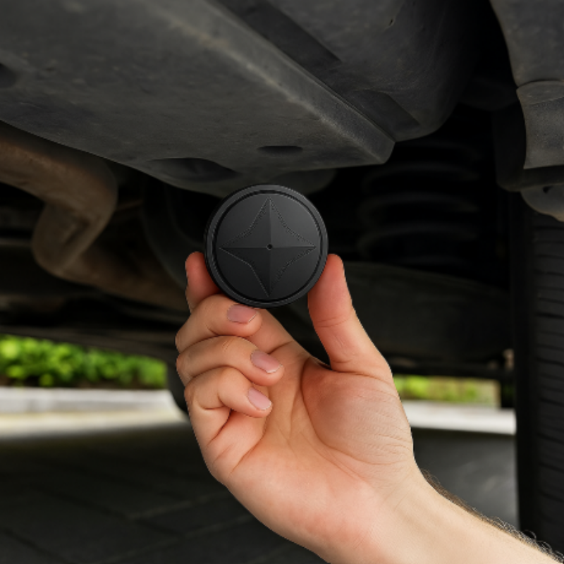 GPS Tracker – Kompakt & Magnetisch – Echtzeit-Ortung für Auto, Fahrrad & Hunde