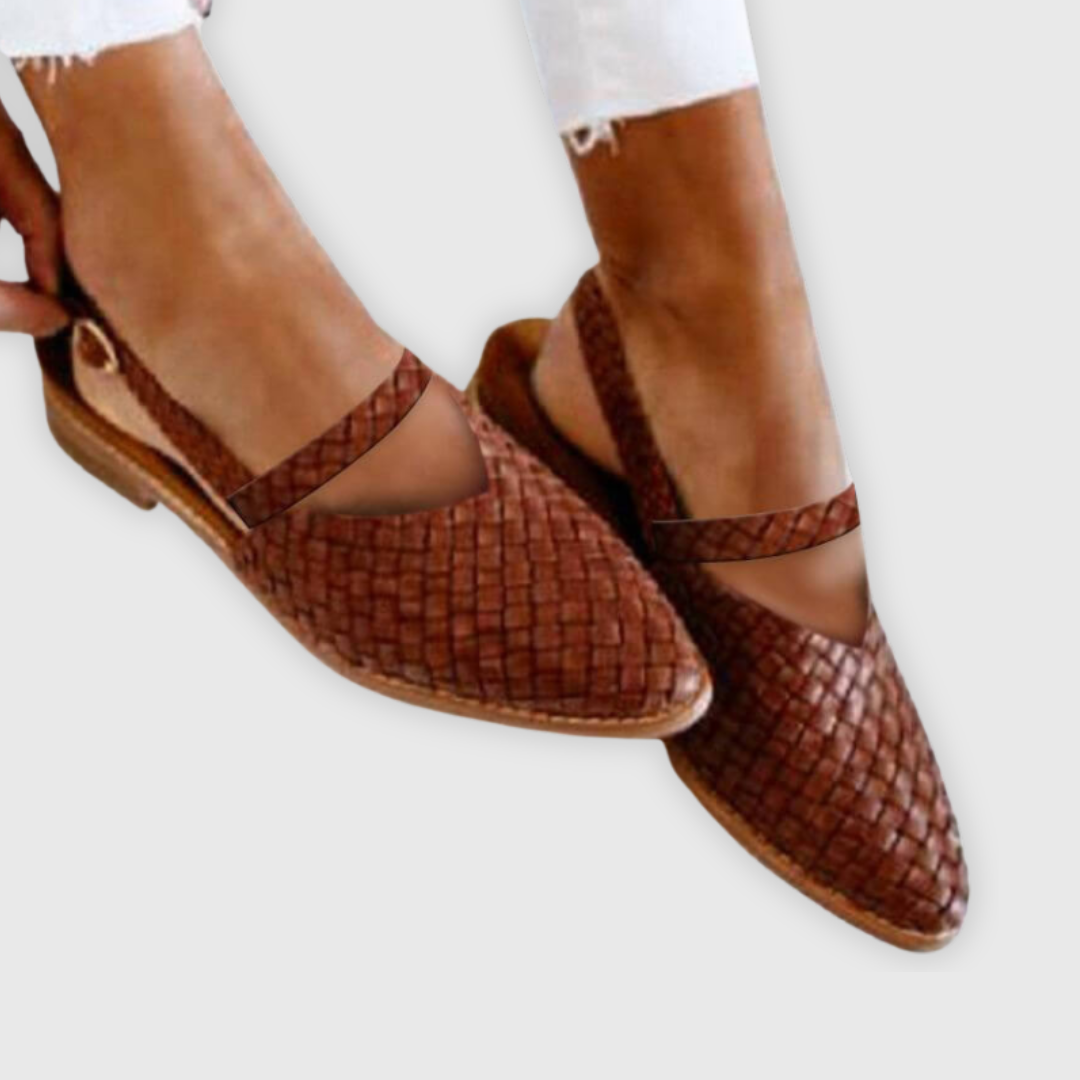 Geflochtene Sandalen Damen – Handgefertigte Eleganz aus Leder – Atmungsaktiv & Komfortabel 1