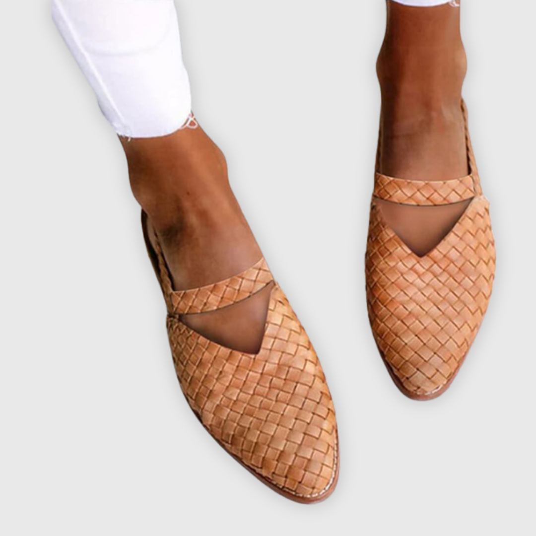 Geflochtene Sandalen Damen – Handgefertigte Eleganz aus Leder – Atmungsaktiv & Komfortabel 0