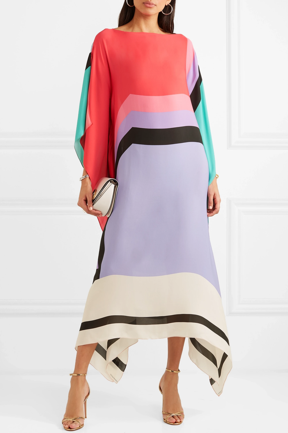 Geometrisches Midi-Kleid für Damen – Modern & Vielseitig