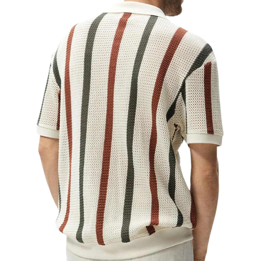 Gestreiftes Poloshirt Herren – Bequem & Stilvoll aus Hochwertigem Baumwollstoff