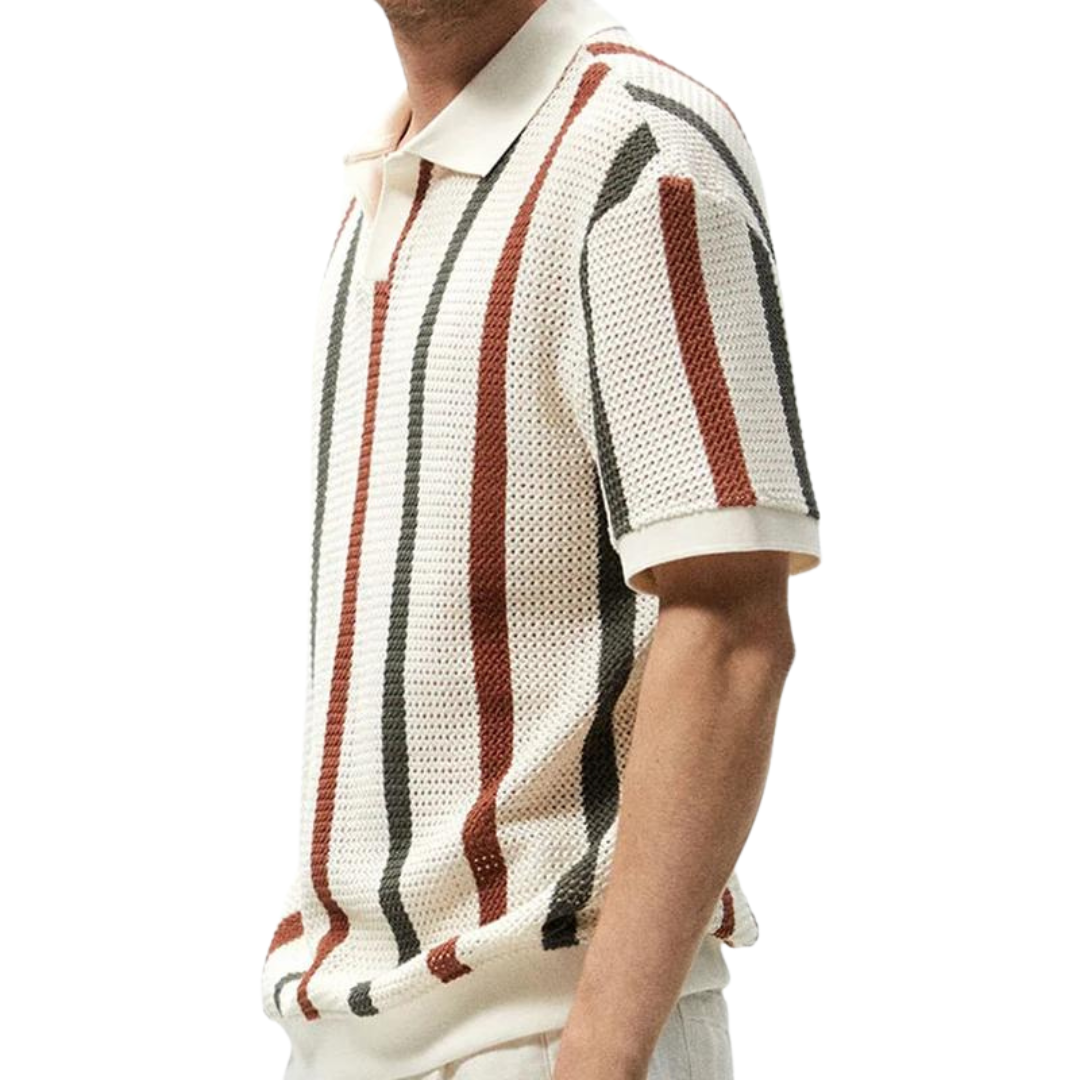 Gestreiftes Poloshirt Herren – Bequem & Stilvoll aus Hochwertigem Baumwollstoff