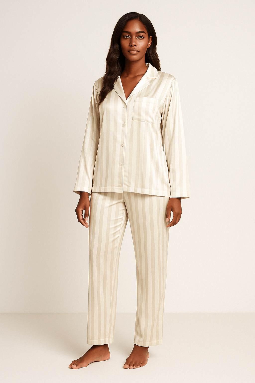 Gestreiftes Pyjama-Set Damen – Bequem & Stylisch für Entspannte Nächte 8