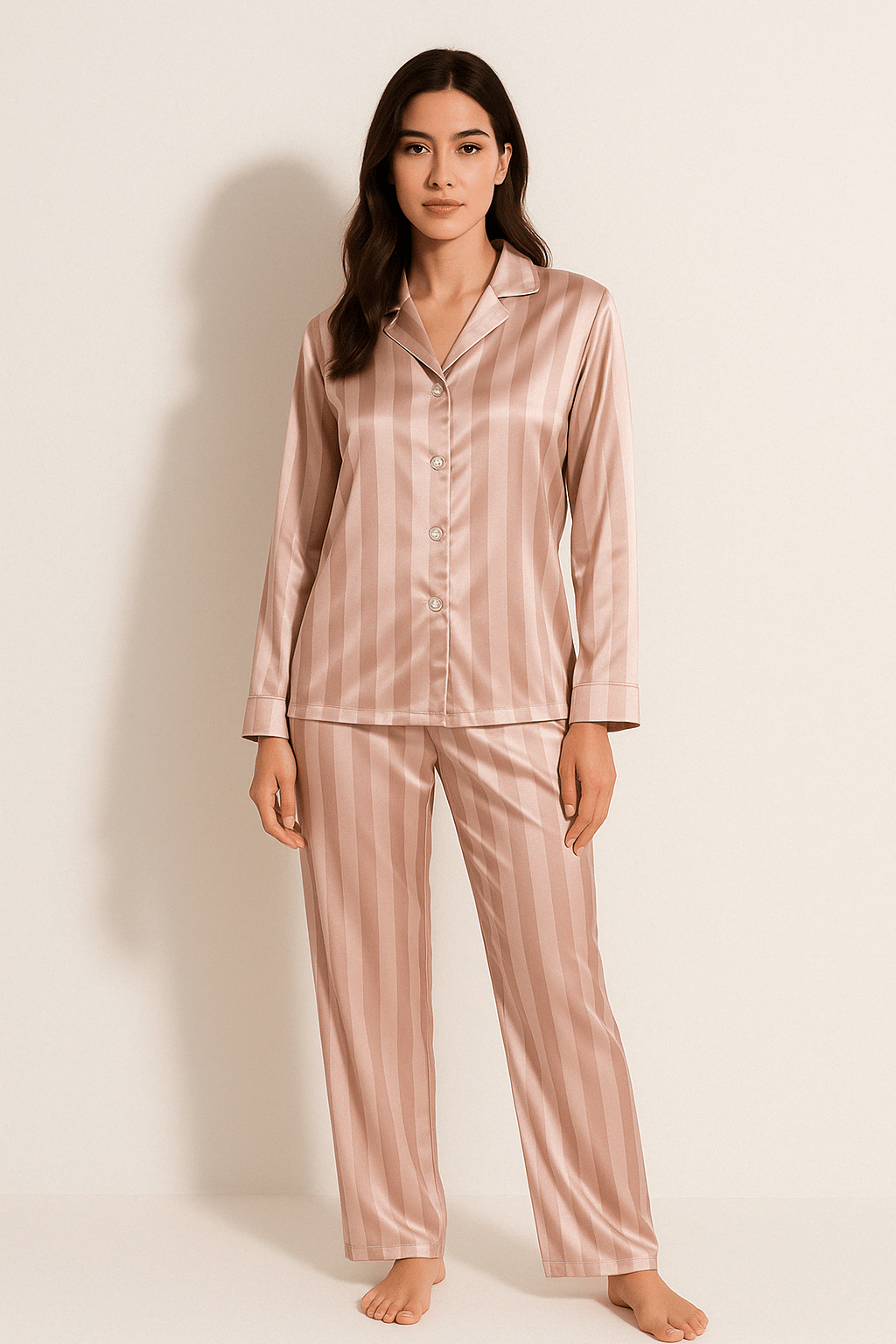 Gestreiftes Pyjama-Set Damen – Bequem & Stylisch für Entspannte Nächte 1
