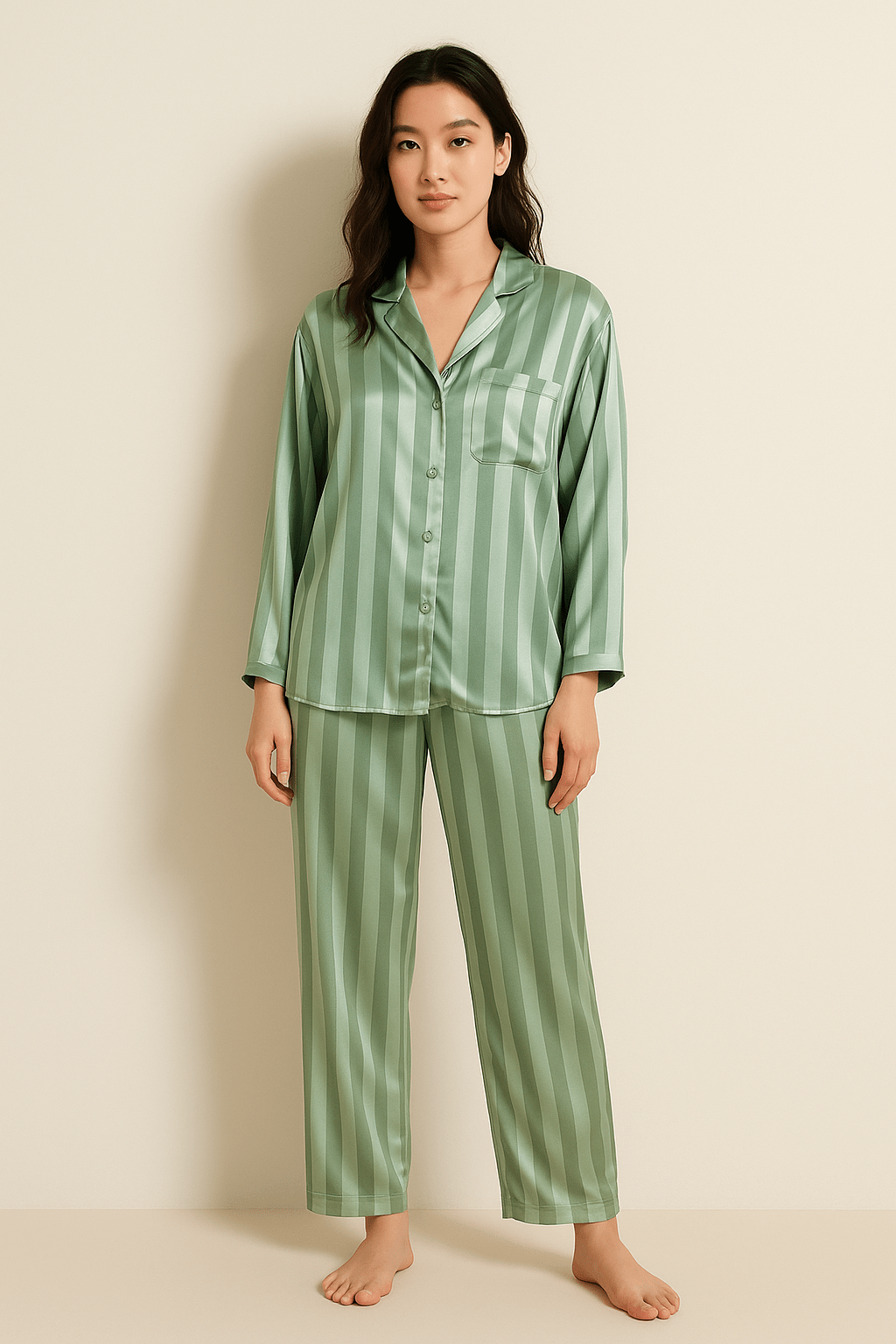 Gestreiftes Pyjama-Set Damen – Bequem & Stylisch für Entspannte Nächte 2