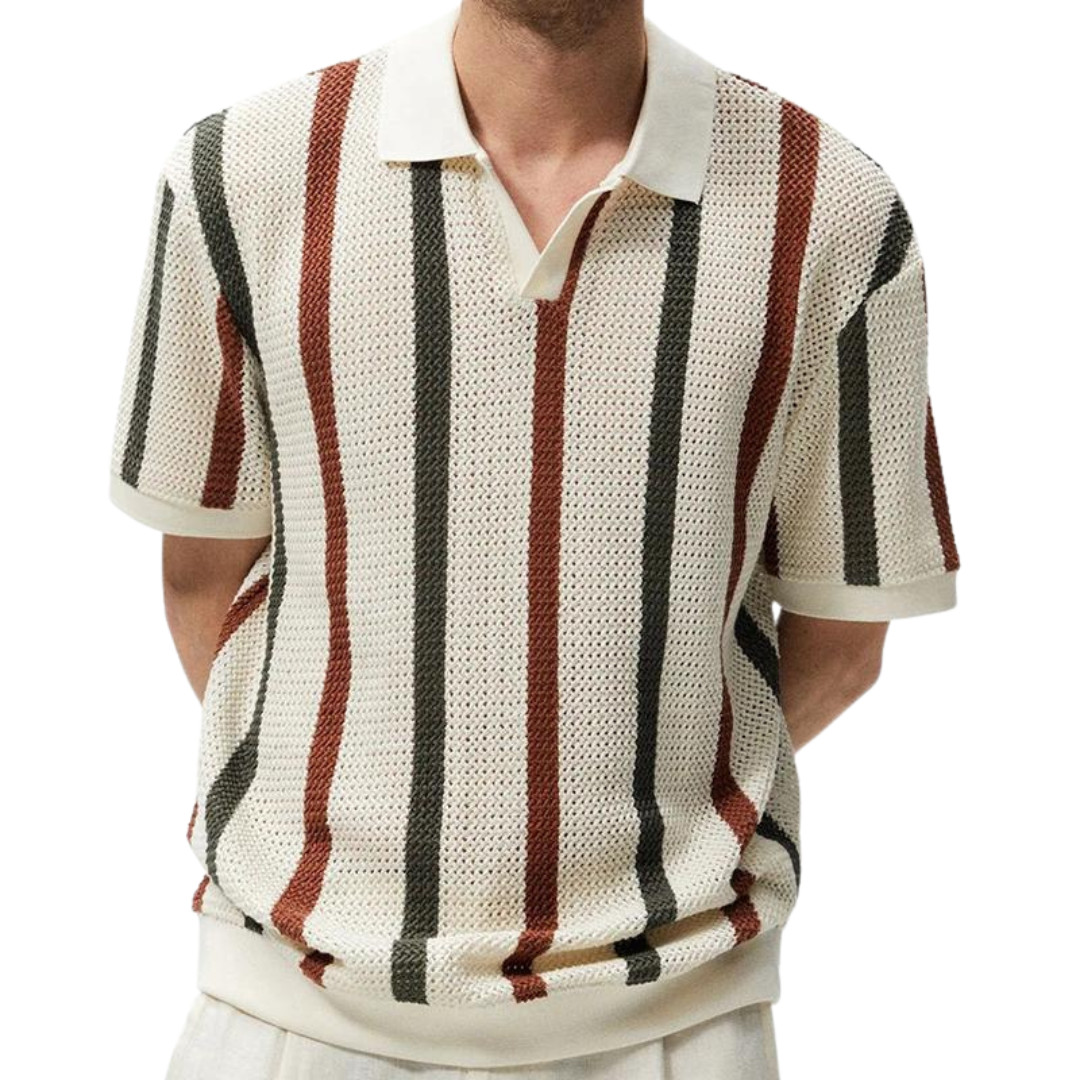 Gestreiftes Poloshirt Herren – Bequem & Stilvoll aus Hochwertigem Baumwollstoff 0