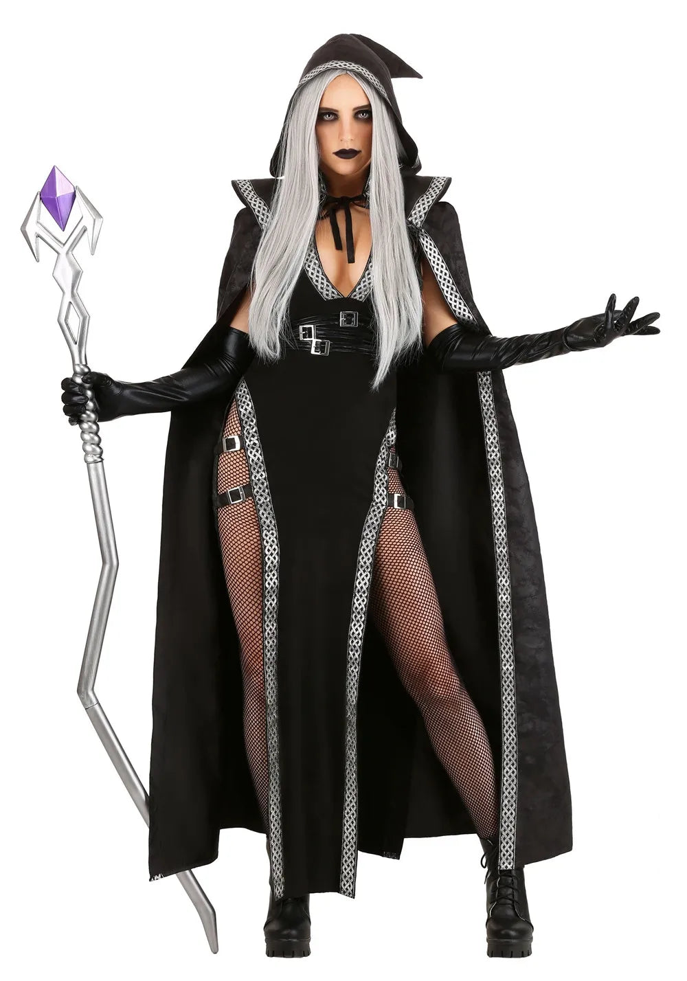 Gotische Hexe – Maximales Langarm Kleid – Mystischer & Eleganter Stil 0