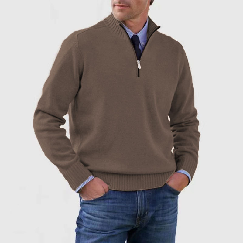Halber Reißverschluss Pullover für Herren – Bequem & Modern