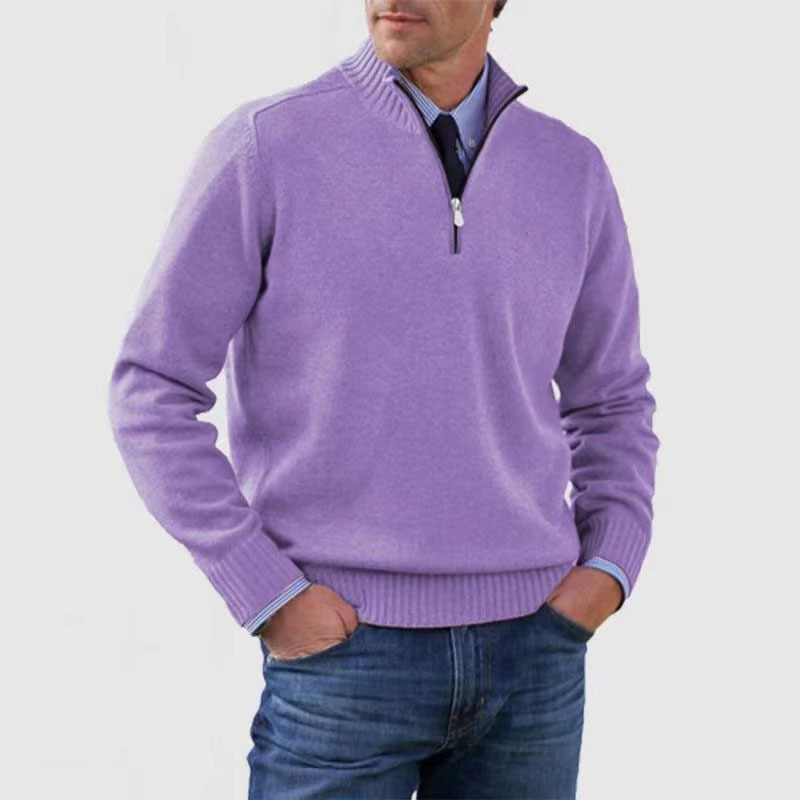 Halber Reißverschluss Pullover für Herren – Bequem & Modern