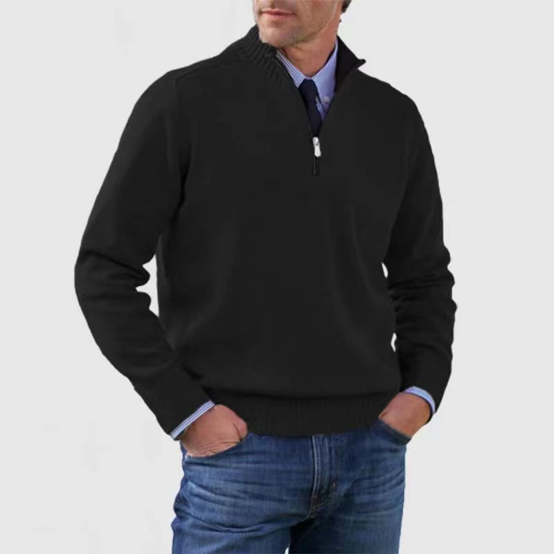 Halber Reißverschluss Pullover für Herren – Bequem & Modern