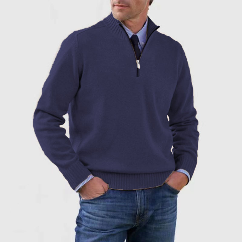 Halber Reißverschluss Pullover für Herren – Bequem & Modern