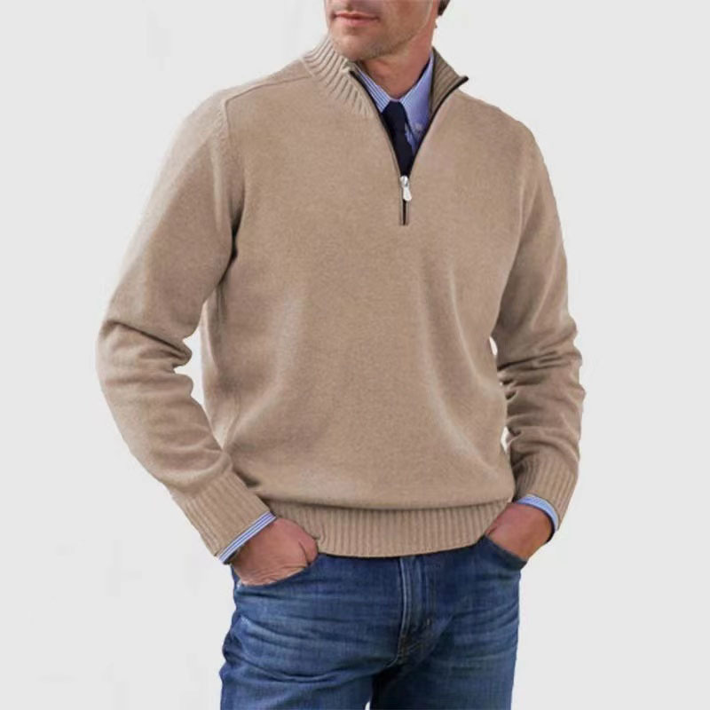 Halber Reißverschluss Pullover für Herren – Bequem & Modern