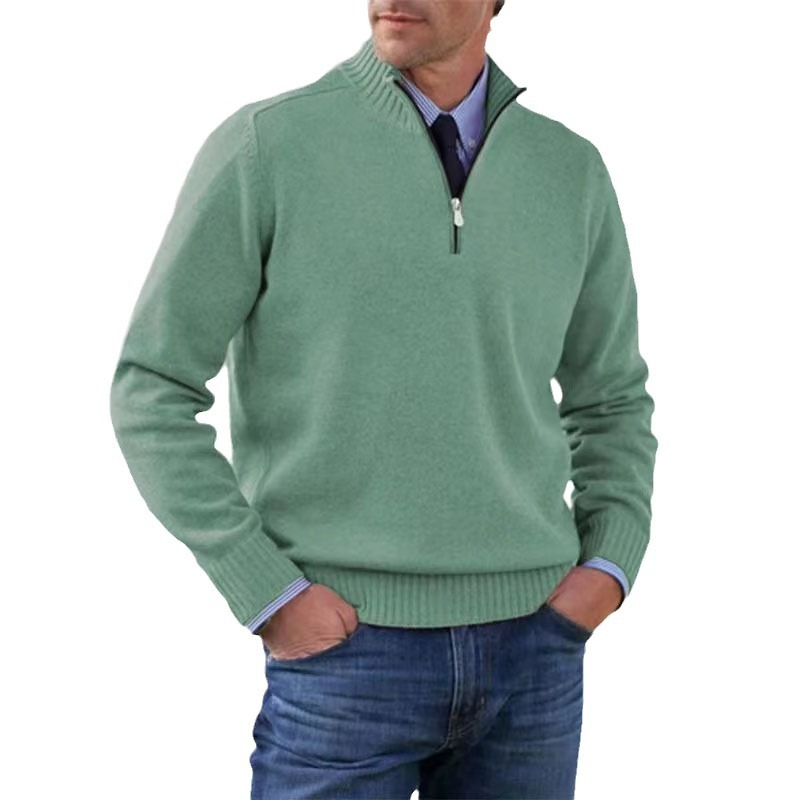 Halber Reißverschluss Pullover für Herren – Bequem & Modern