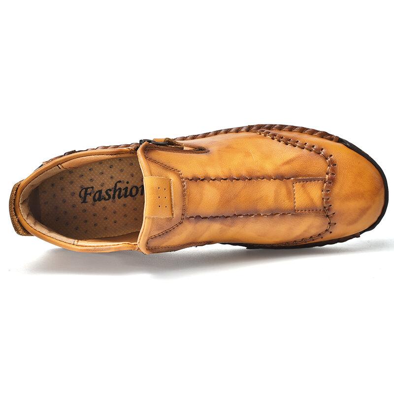Handgefertigte Stiefeletten aus Mikrofaserleder für Herren – Stilvoll & Vielseitig