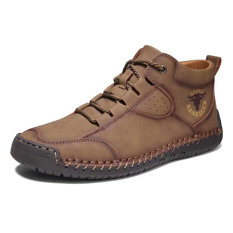 Handgefertigte schwarze Stiefeletten für Herren – bequeme und stylische Lederschuhe