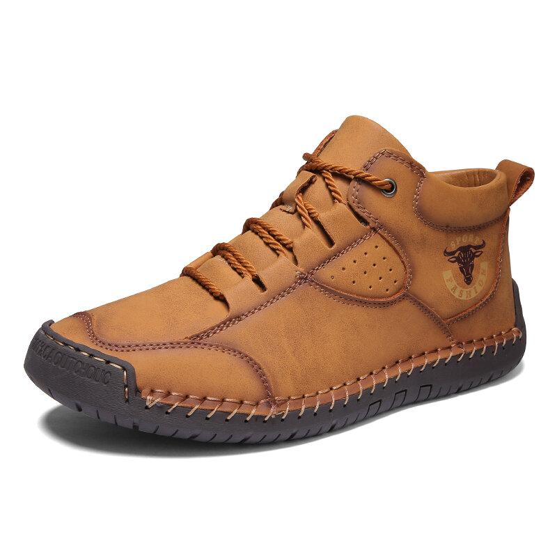 Handgefertigte schwarze Stiefeletten für Herren – bequeme und stylische Lederschuhe