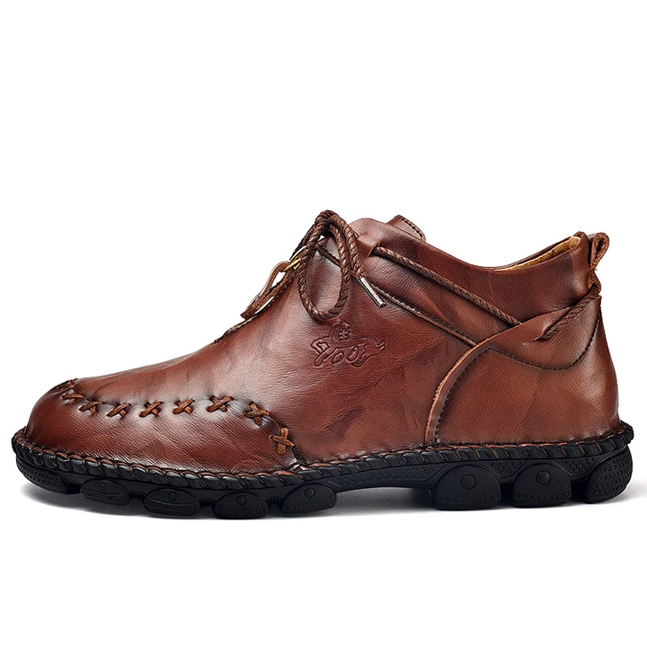 Handgenähte Freizeitstiefel aus Leder für Herren – bequem und rutschfest