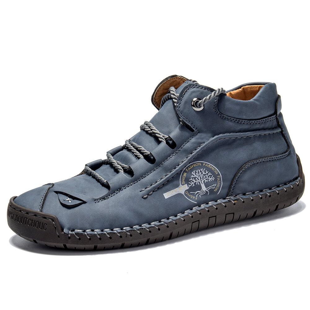 Handgenähte Lederstiefeletten für Herren – Bequem & Rutschfest