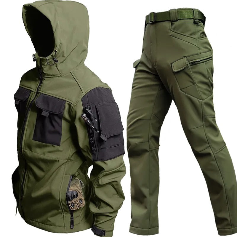 Herren Outdoor-Set – Robuste Softshell-Bekleidung – Wind- und Wasserfest 0