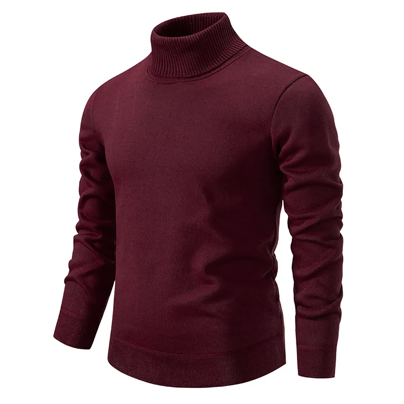Herren Rollkragenpullover – 100% Baumwolle – Klassisch & Bequem