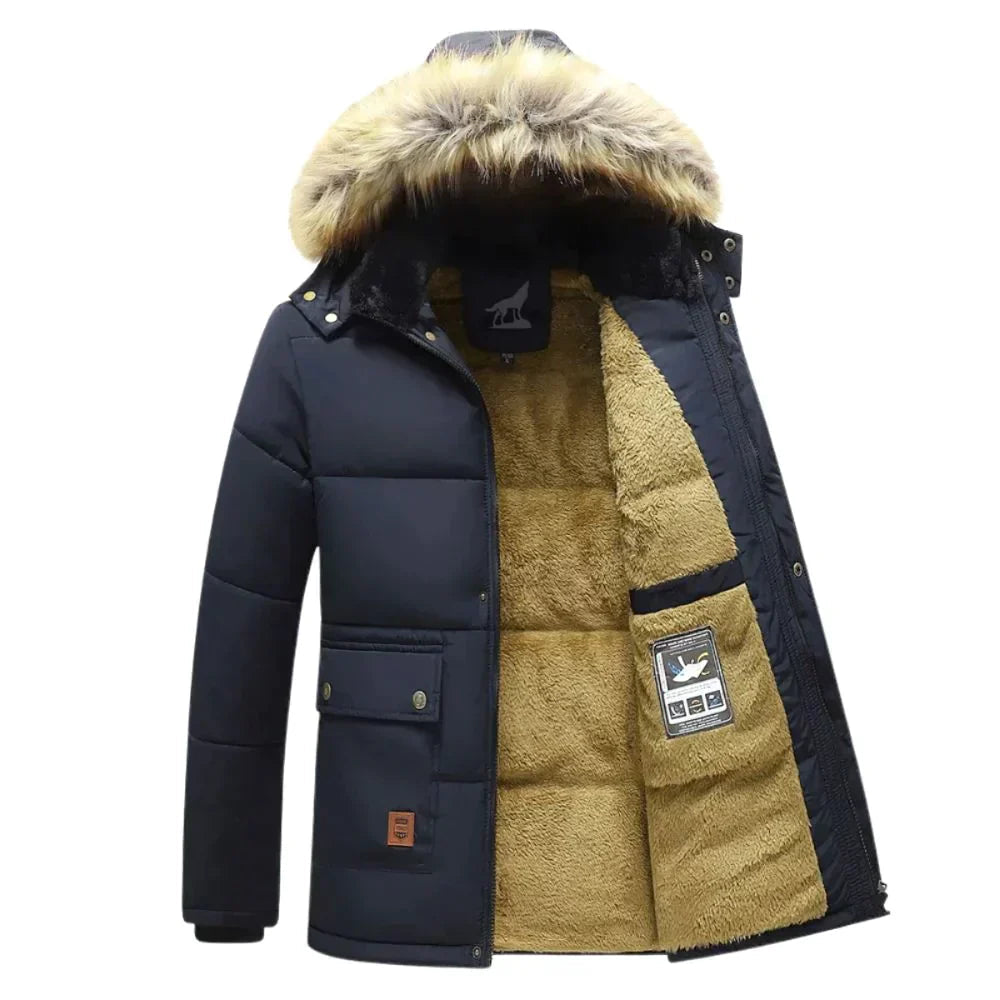 Herrenparka – Winterjacke mit Abnehmbarer Kapuze – Stilvoll & Warm 1