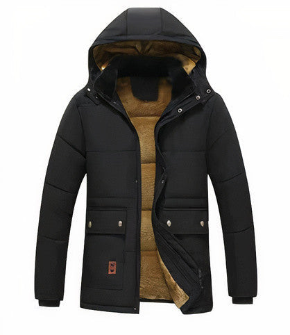 Herrenparka – Winterjacke mit Abnehmbarer Kapuze – Stilvoll & Warm 2