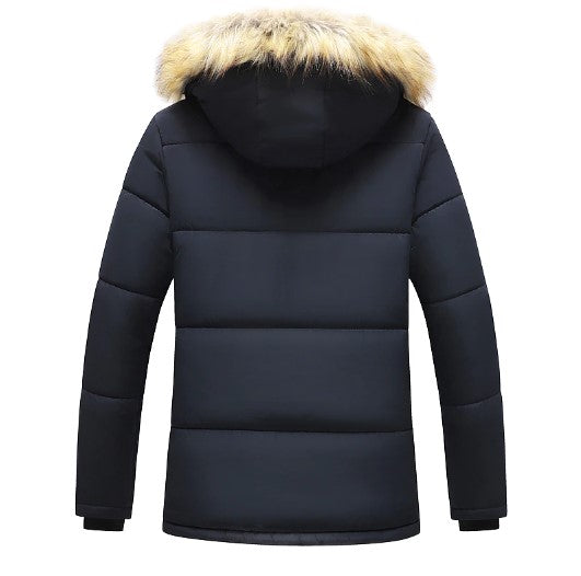 Herrenparka – Winterjacke mit Abnehmbarer Kapuze – Stilvoll & Warm 6