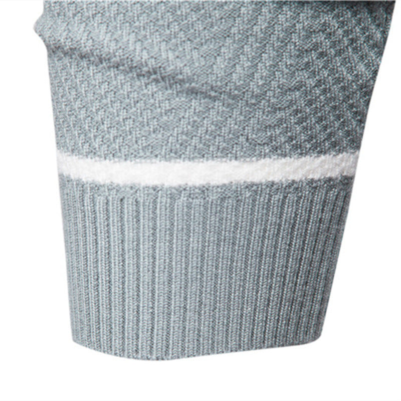 Herrenpullover – Gestreifter Rundhals – Stilvolles Design mit Hoher Qualität