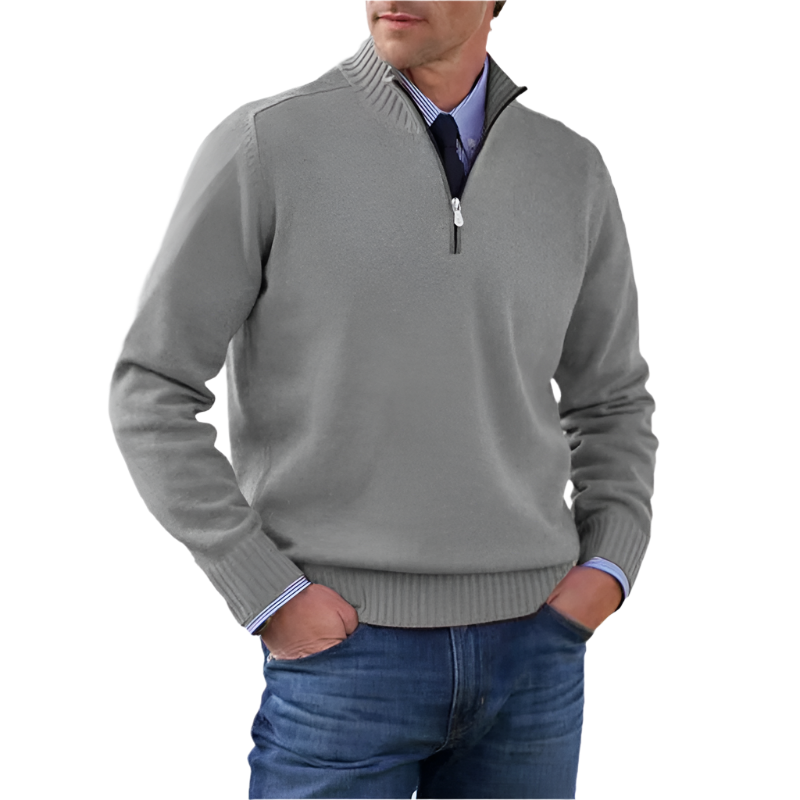 Herrenpullover – Halb-Reißverschluss – Modern und Bequem für Jeden Anlass 1