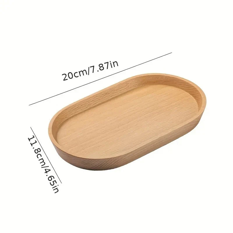 HinokiTray – Servierplatte aus Massivholz im japanischen Stil (20 x 11,8 cm)