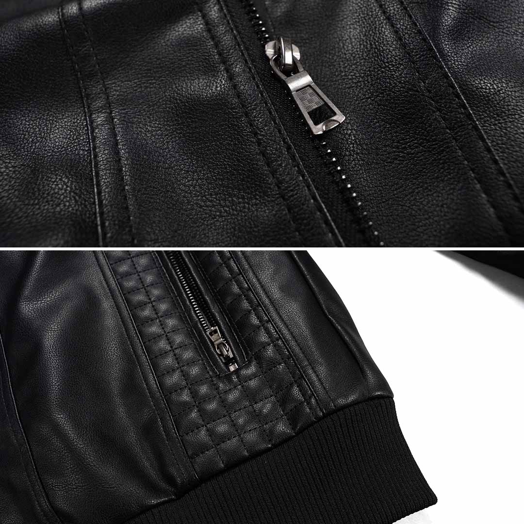 Hochwertige Lederjacke für Herren – Stilvoll mit Kapuze & Funktionalität 4