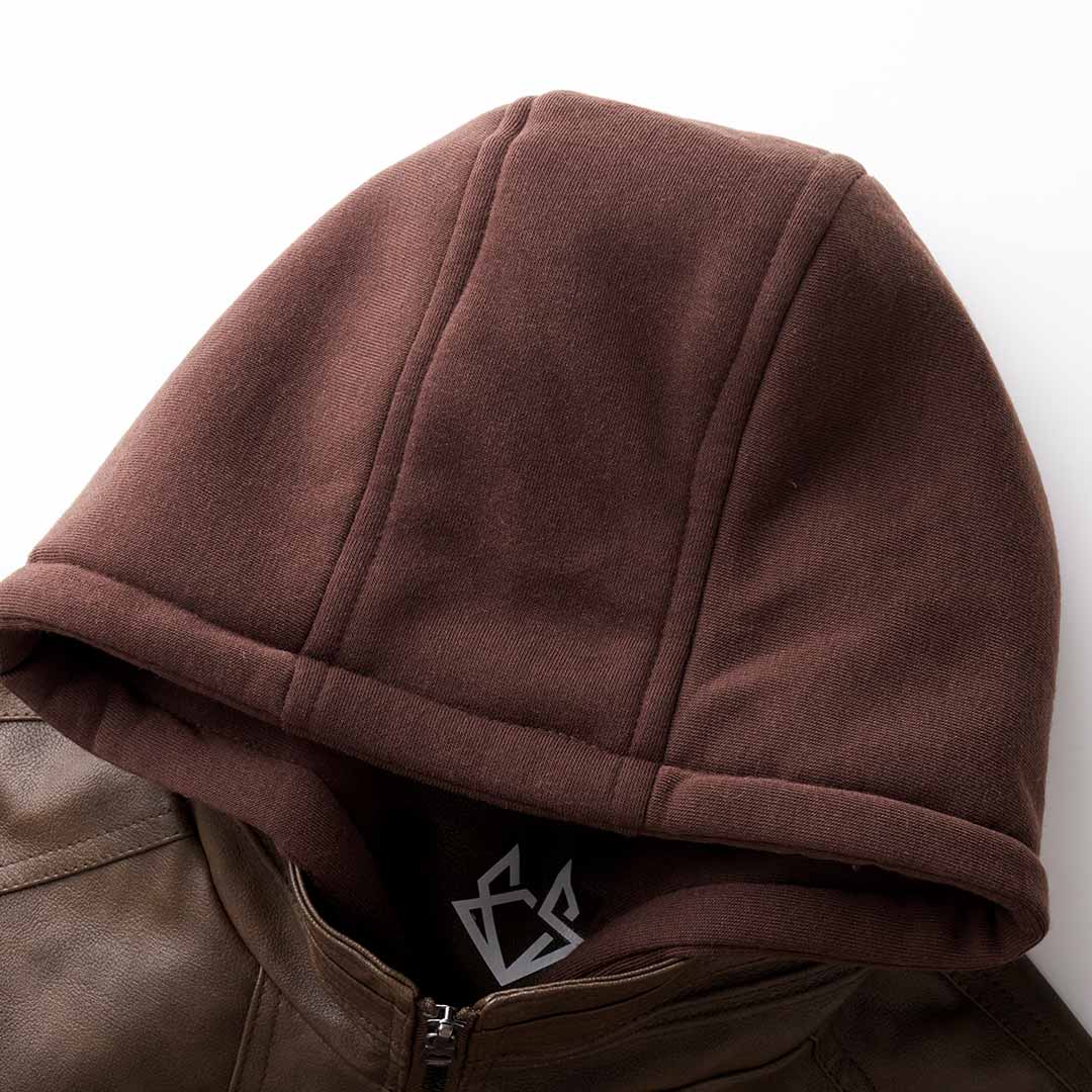 Hochwertige Lederjacke für Herren – Stilvoll mit Kapuze & Funktionalität 5